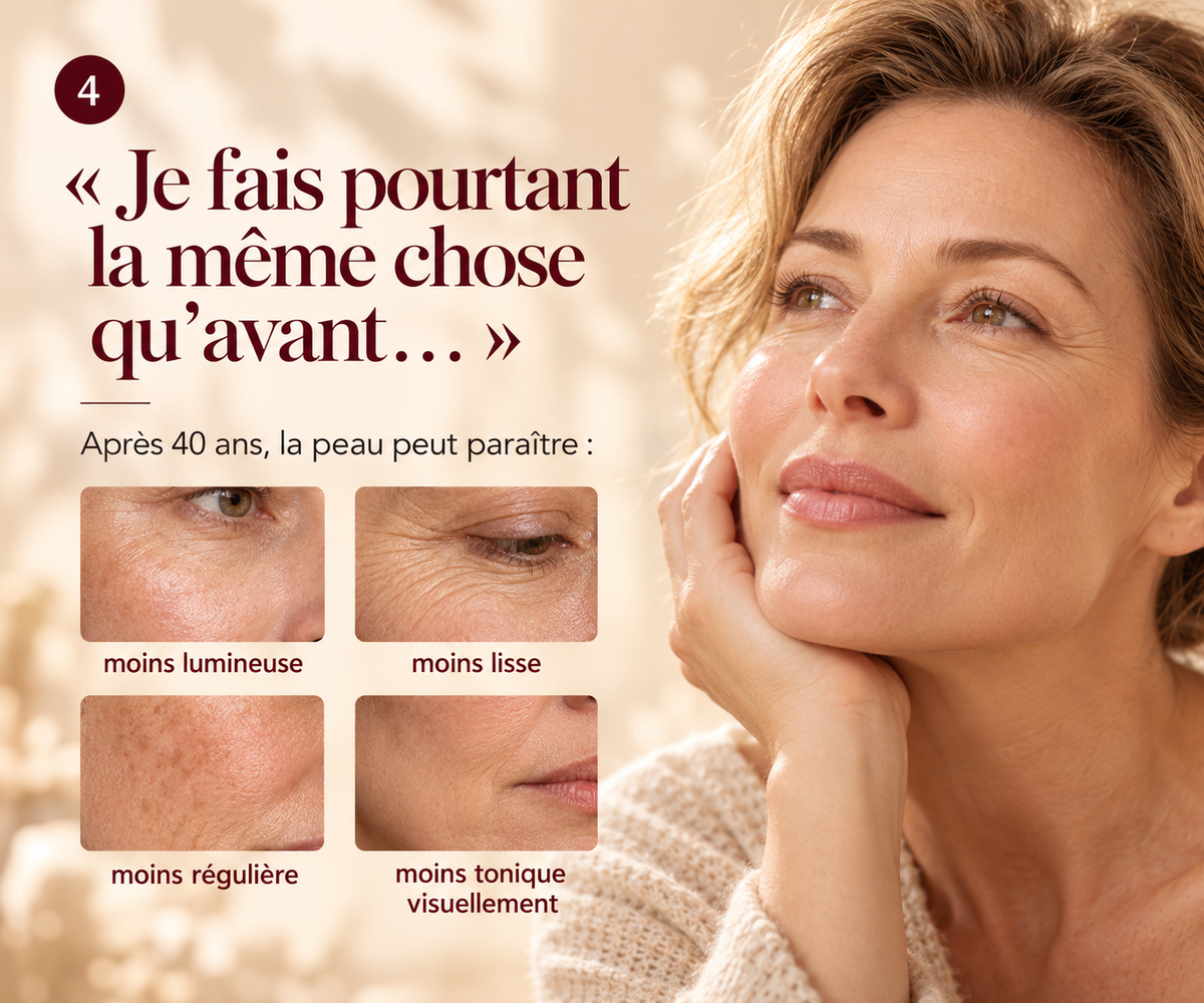 VALYNIA — besoins visibles de la peau après 40 ans